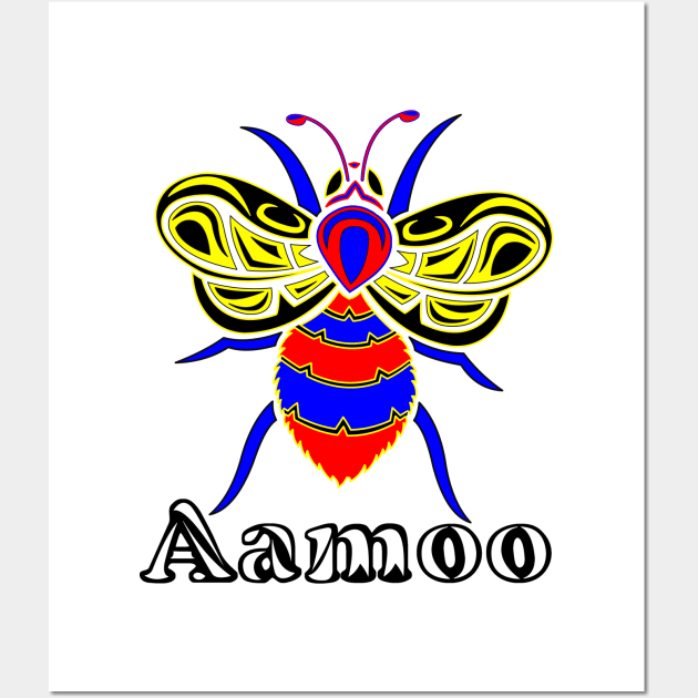 Polyamorous Aamoo (Bee) Wall Art by KendraHowland.Art.Scroll